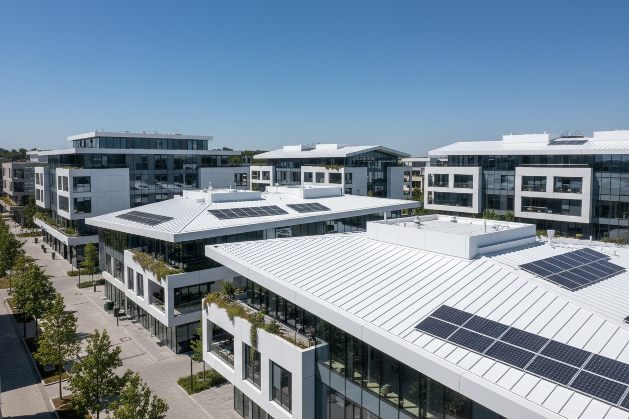 Cool Roof Paints in Modern 21st Century Building Designs – LuminX