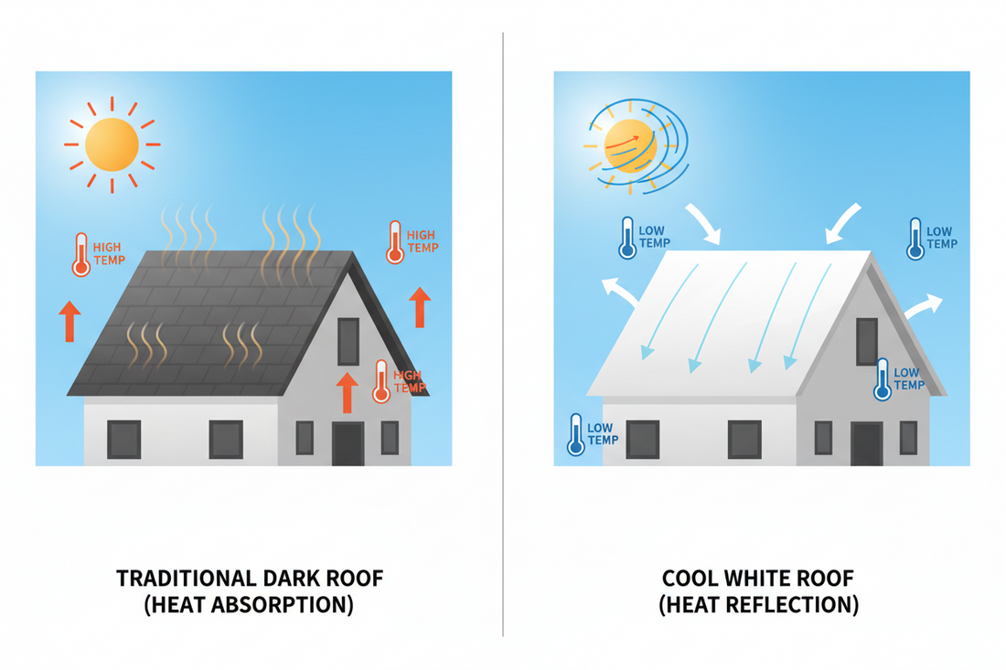 Traditional roofs vs Cool roofs: impact on Green Building scores