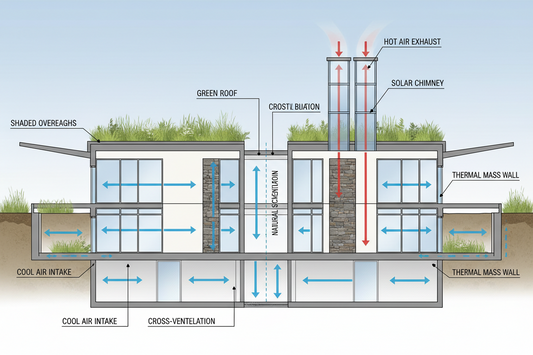 Passive cooling techniques to reduce heat gains