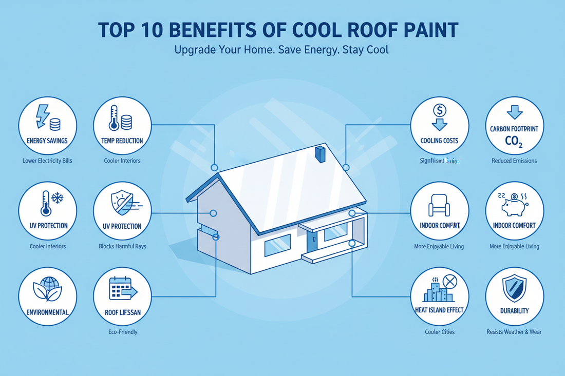 Top 10 benefits of applying Cool Roof Paint in Indian summers