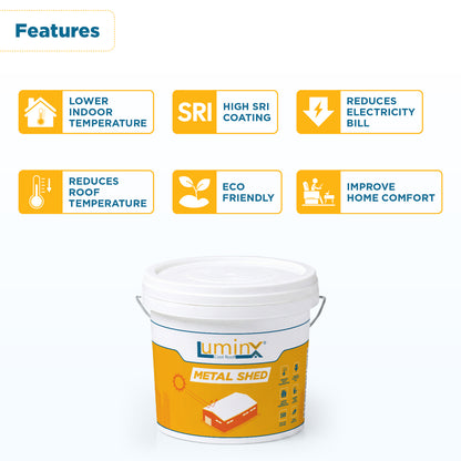 LuminX Metal Shed Cool Roof High SRI Coating