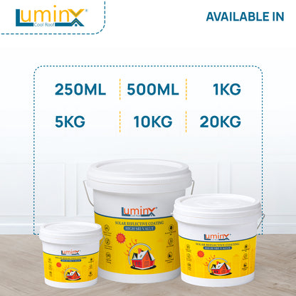 LuminX Solar Heat Reflective Cool roof Coating