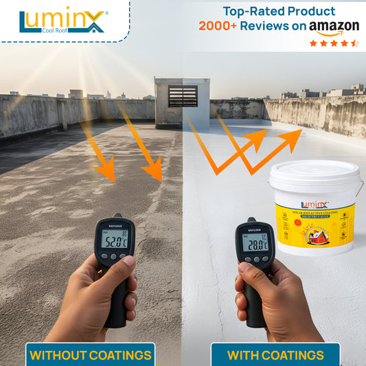 LuminX Solar Heat Reflective Cool roof Coating